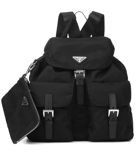 prada black nylon backpack with studding|authentic Prada backpacks.